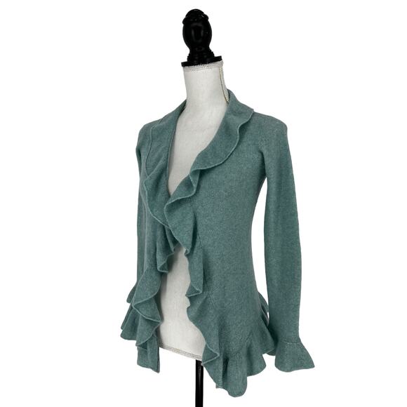 Casmari Cashmere Blend Drape Front Cardigan - Picture 6 of 11